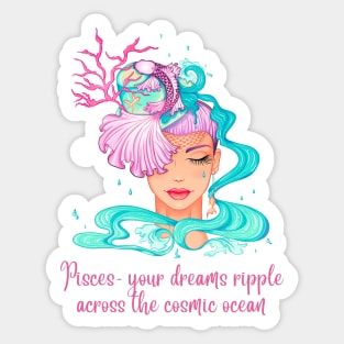 Pisces Birth Sign Sticker